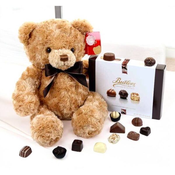 Basket with Teddy n Butler's Chocolates