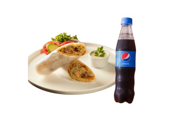 Chicken Rolls with Pepsi - Meal for 3- 4 Persons