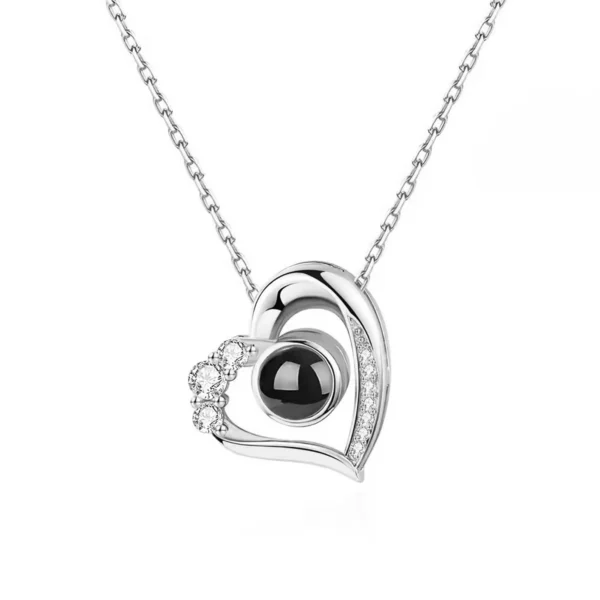 Stirling Heart Shaped Pendant with Chopard Wish