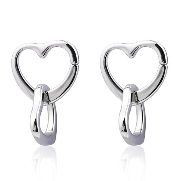 Stirling Silver Earrings with Body Shop Heart-Shaped Box