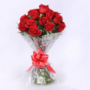 2 Dozen Red Roses Bunch