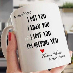 I Met You Mug