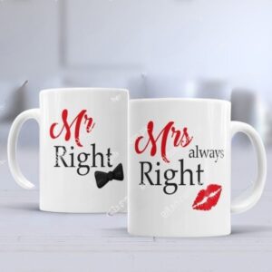 Mr and Mrs right Mug