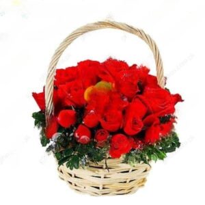 5 Dozen Roses Basket